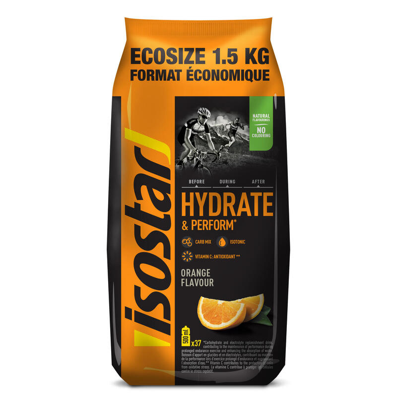 Bebida isotónica polvo HYDRATE y PERFORM naranja 1,5 kg