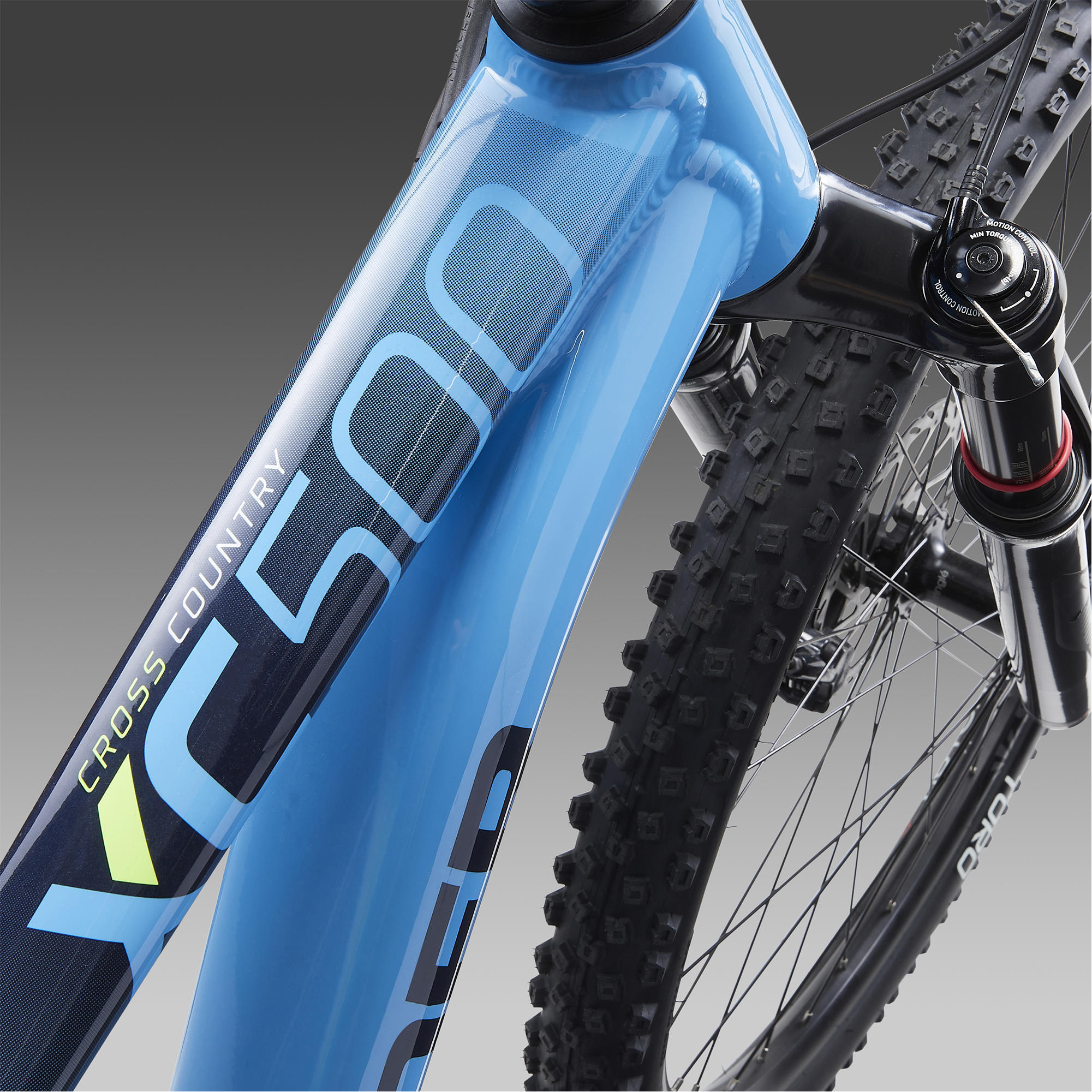 29 Inch MOUNTAIN BIKE ROCKRIDER XC 500 SRAM NX/GX - SKY/BLUE 9/14