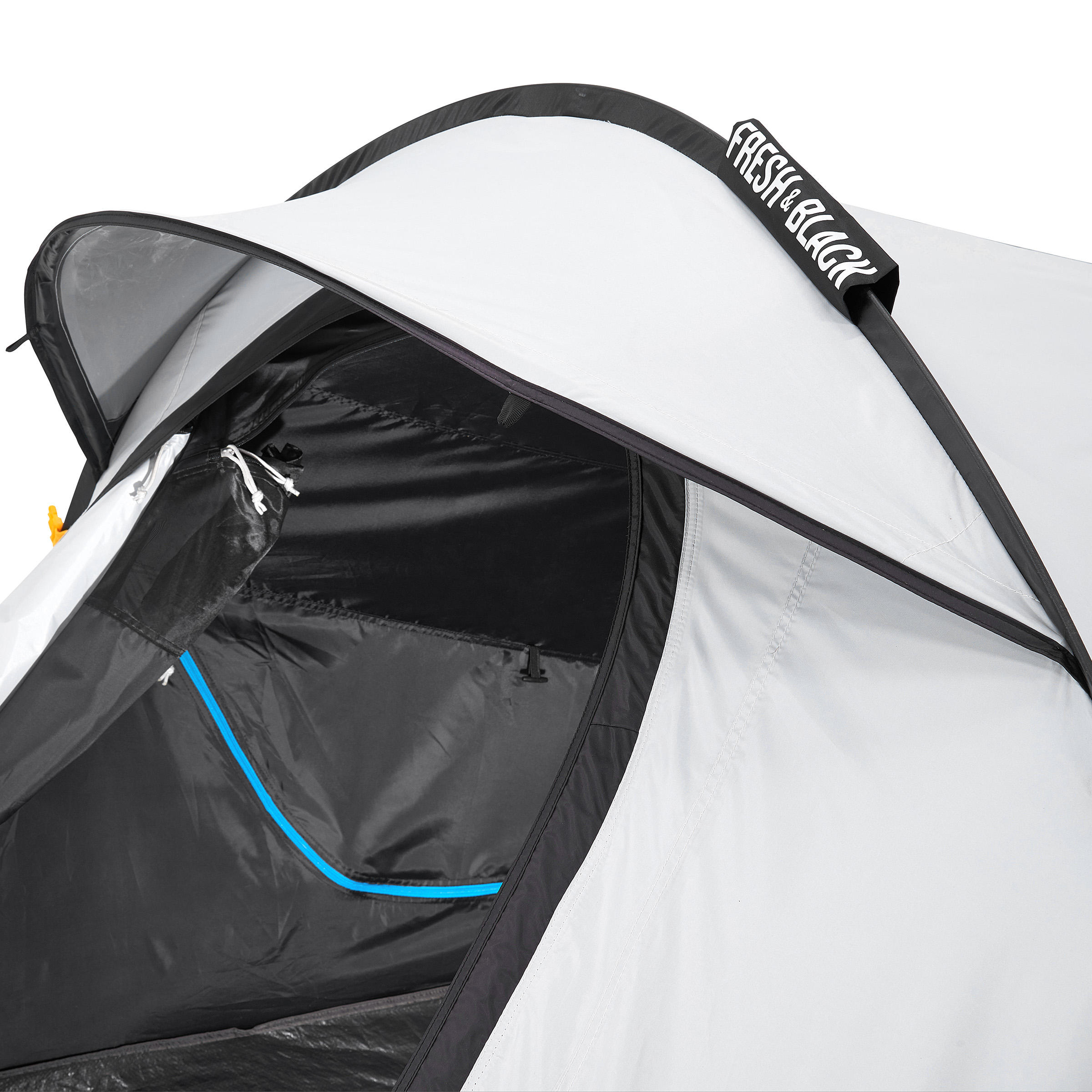 2-Person Camping Tent - 2 Seconds Fresh & Black - QUECHUA