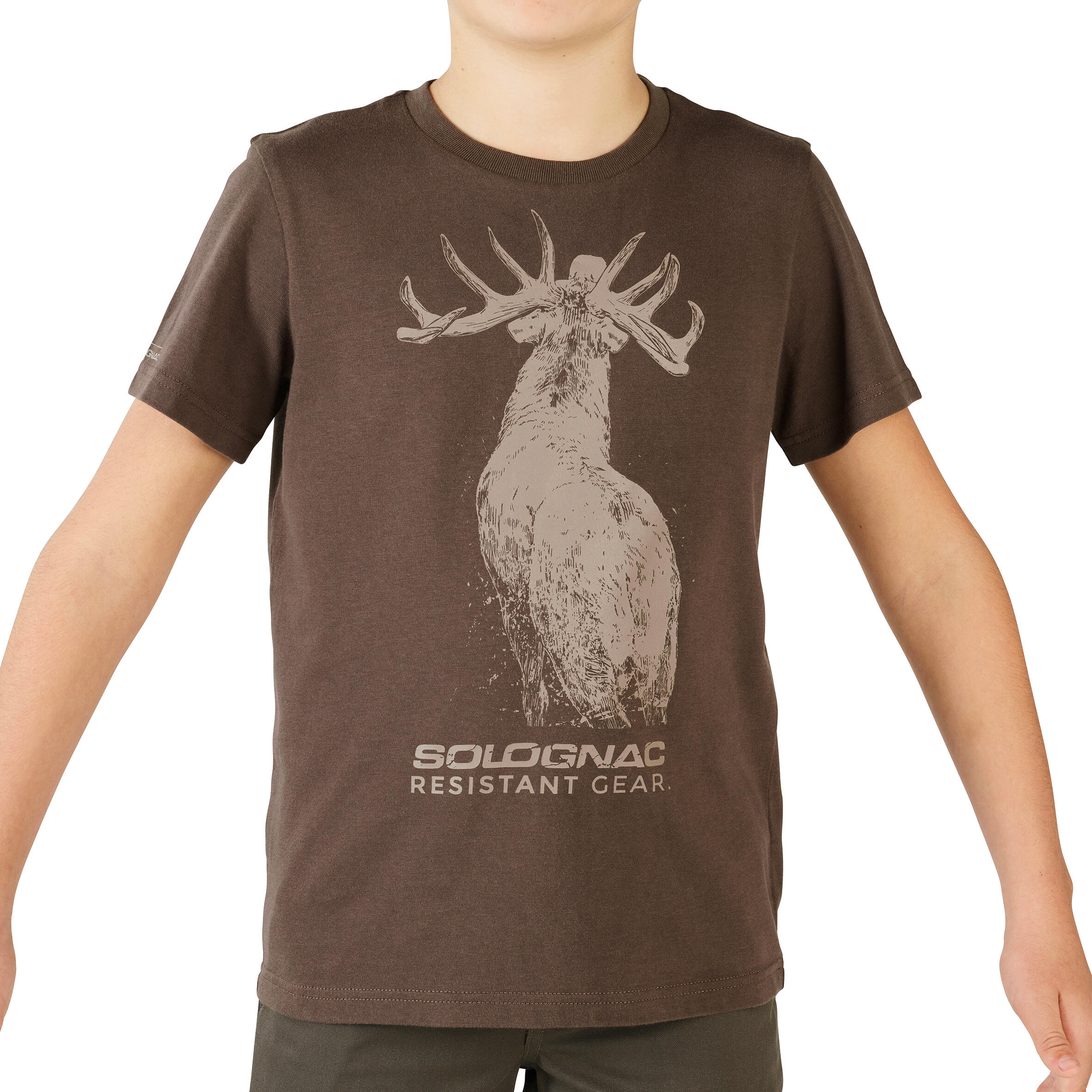 Kids T-Shirt SG-100 - Brown Deer Print-image-1