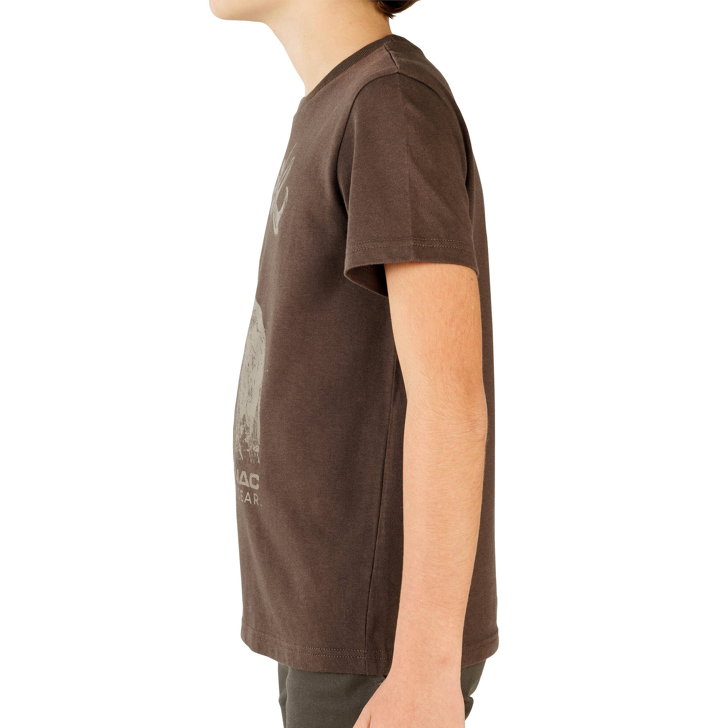 Kids T-Shirt SG-100 - Brown Deer Print -  3