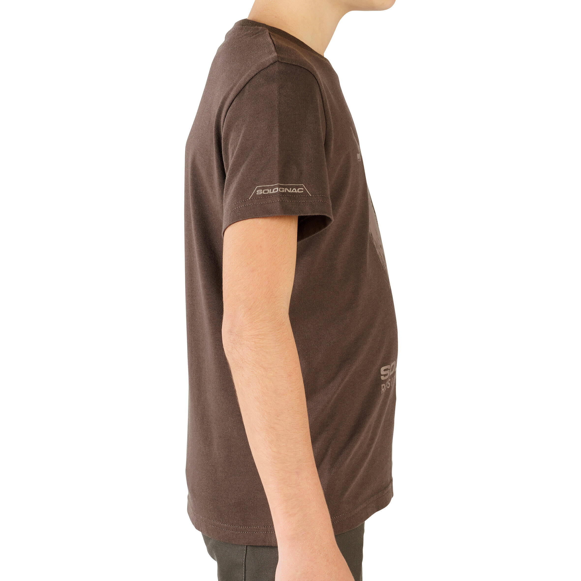 Kids T-Shirt SG-100 - Brown Deer Print -  4