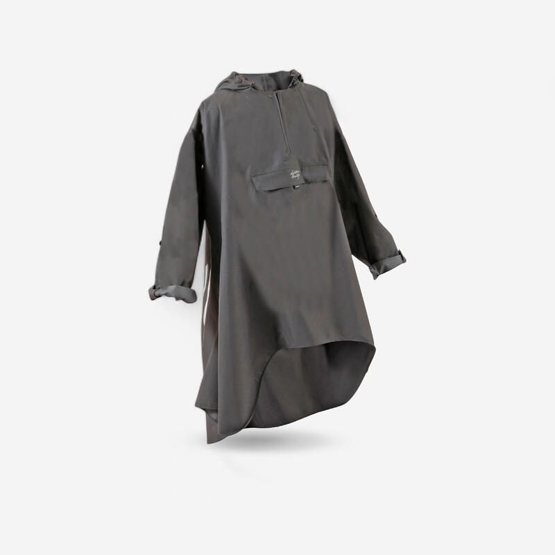 Poncho équitation adulte SENTIER gris foncé