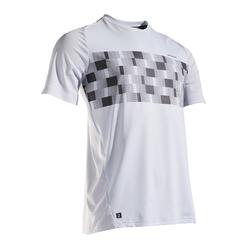 TEE SHIRT DE TENNIS HOMME TTS 500 DRY BLEU DAMIER