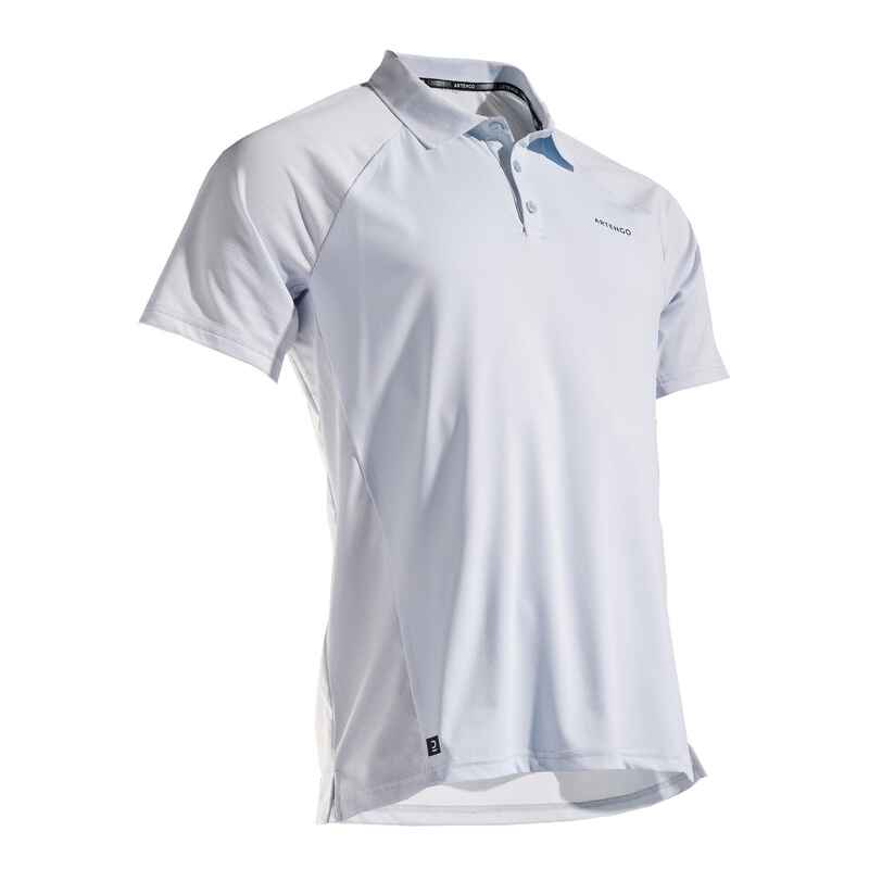 Tennis-Poloshirt Dry 500 Herren hellblau