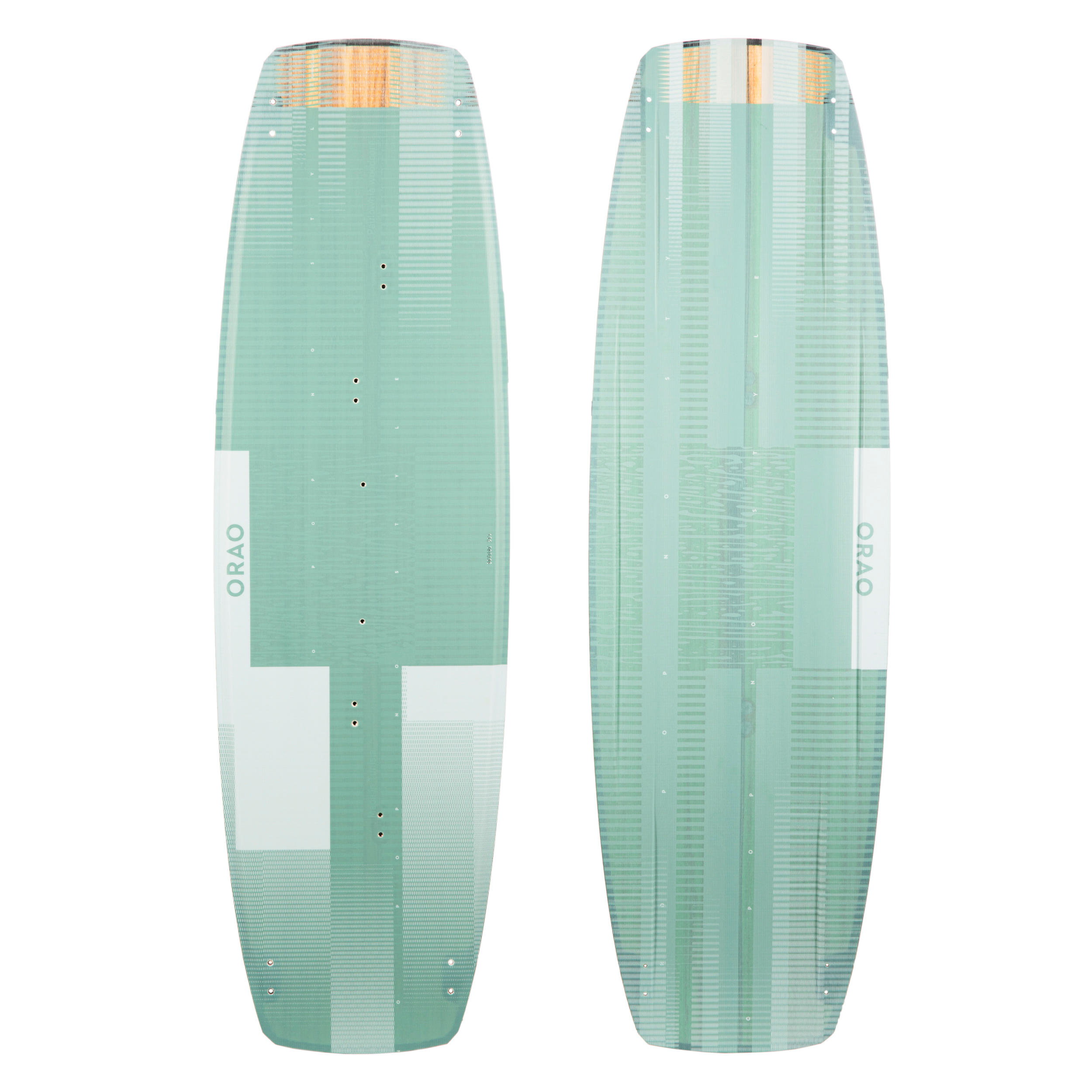 KITESURFING BOARD “TWINTIP 500" CARBON 132X39 CM (PADS AND STRAPS