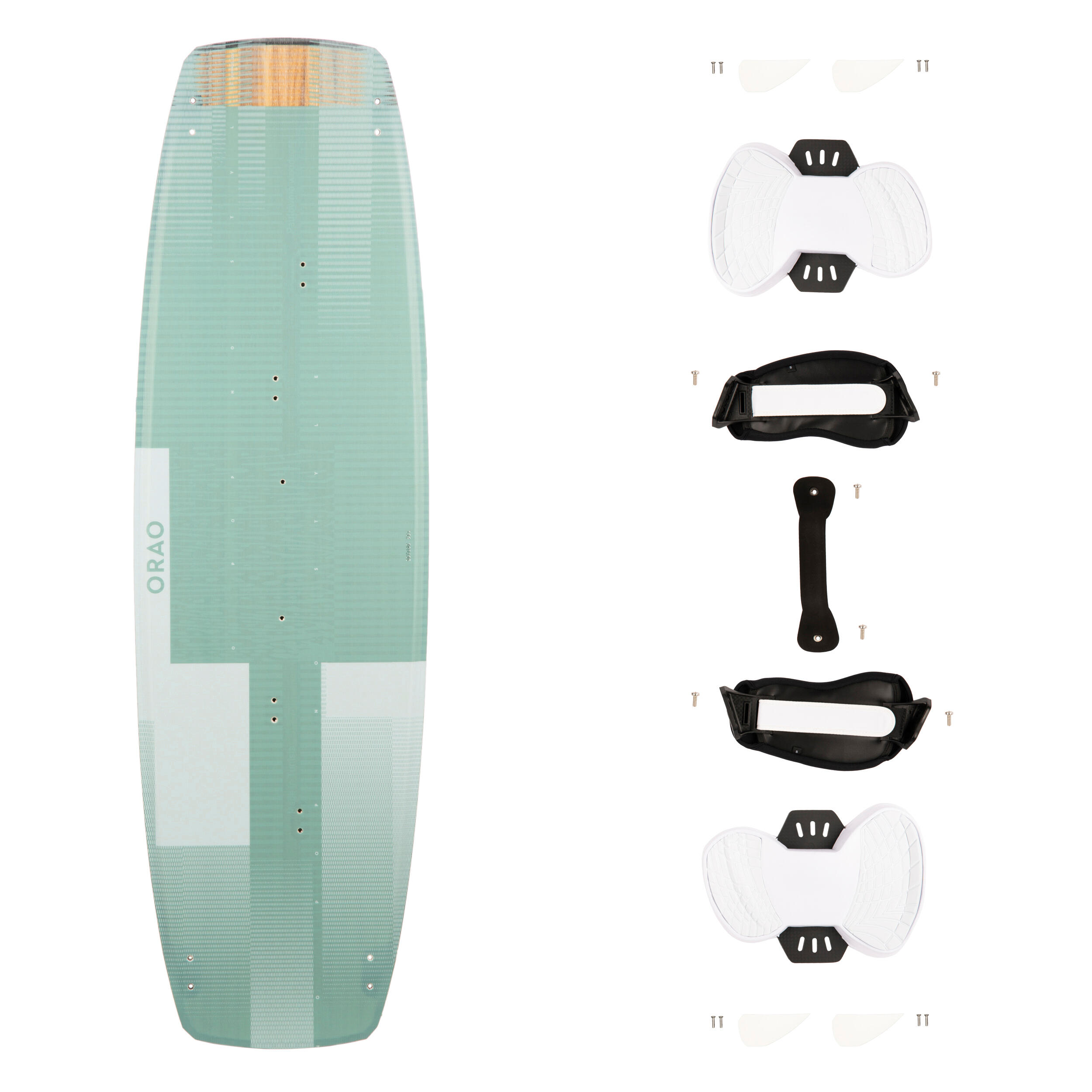 Twintip carbon kitesurf board 132 x 39 cm (pads and straps included) - TT500 1/17