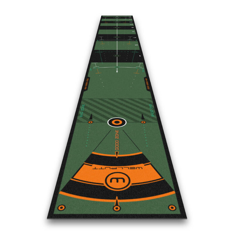 Golf putting mat 4 m groen