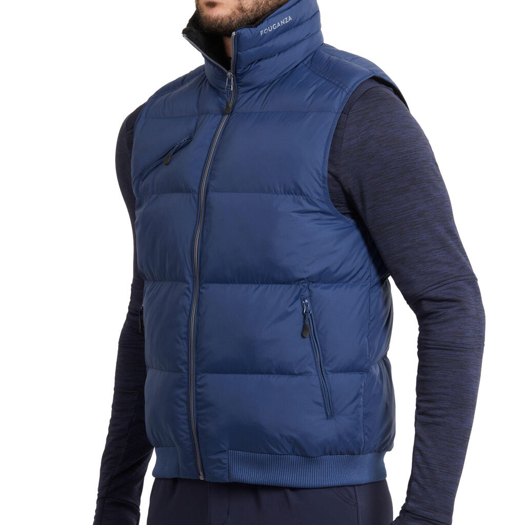 Reitweste 500 Warm Herren marineblau