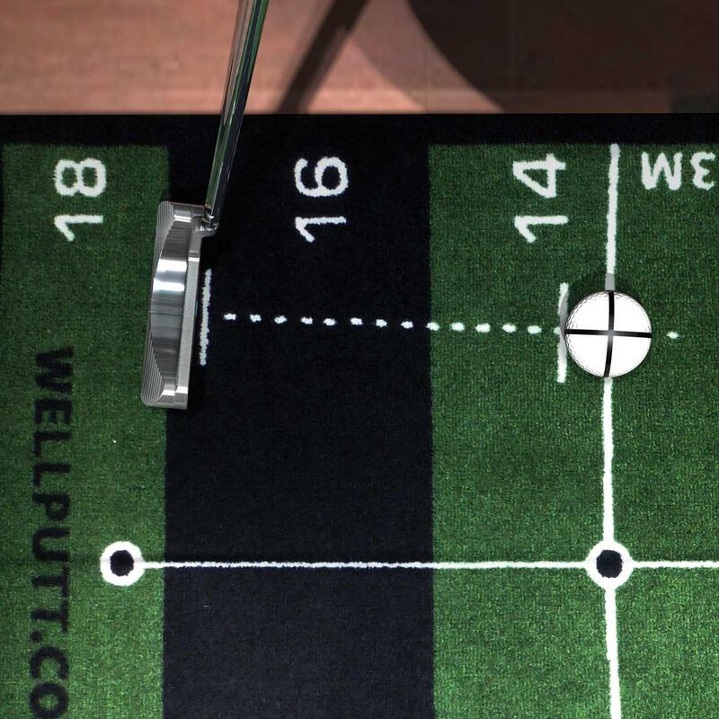 Golf Putting-Matte Wellputt 4 m grün 