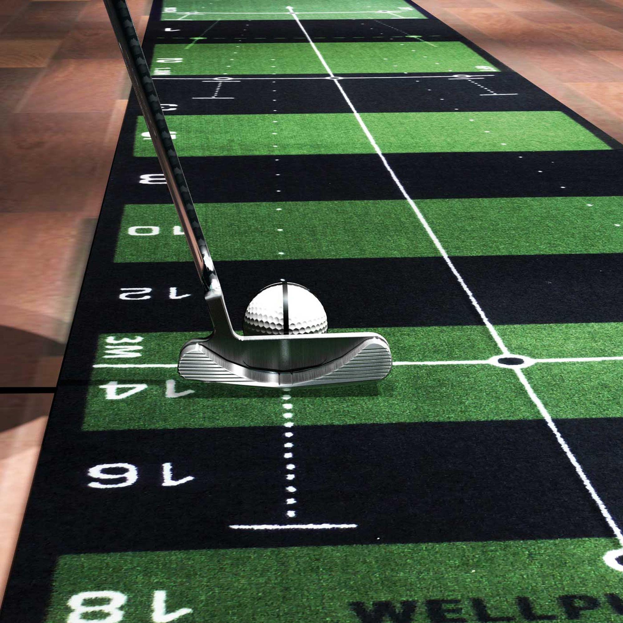 Tapis de putting golf 4m - Wellputt mat vert 7/11