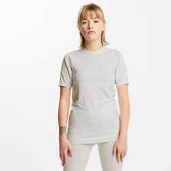 Adult Short-Sleeved Thermal Base Layer Top Keepdry 500 - White
