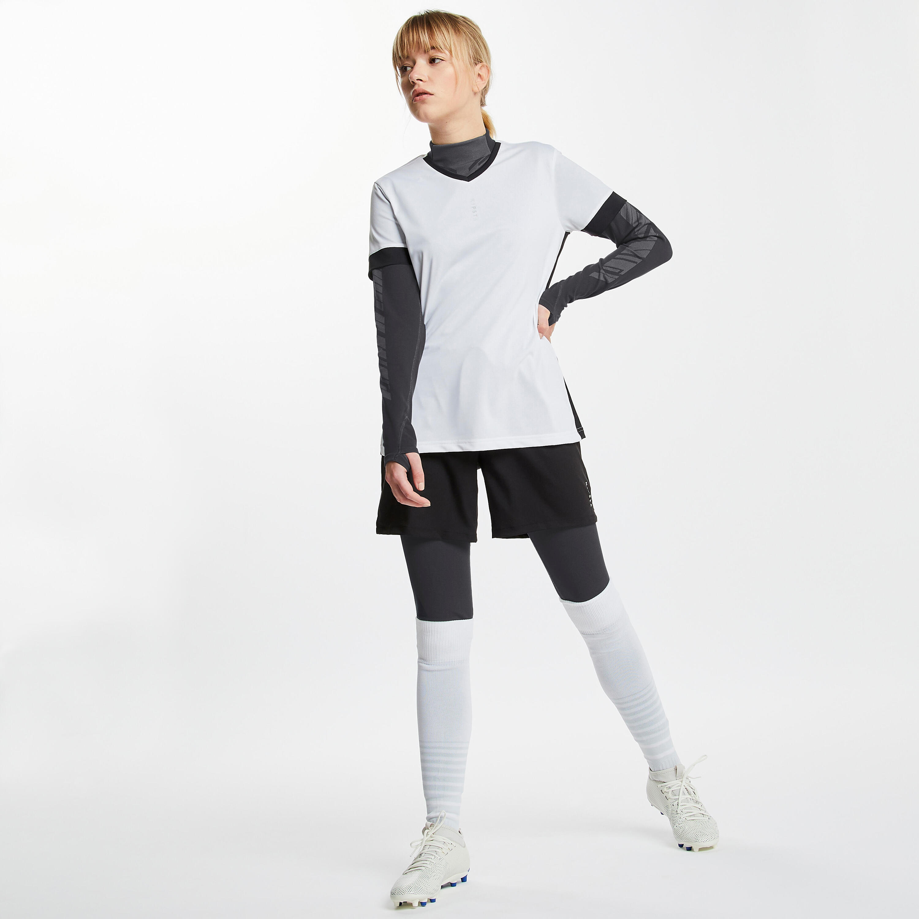 Unisex Long-Sleeved Thermal Football Base Layer Top Keepwarm 900 - Dark Grey 10/12