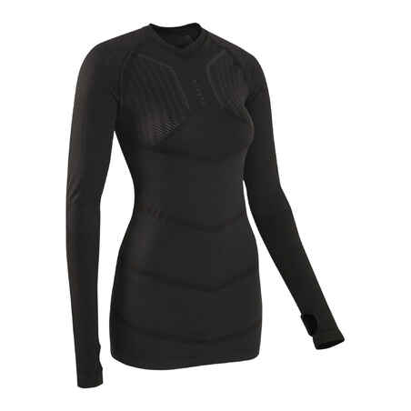 Adult breathable football base layer, black