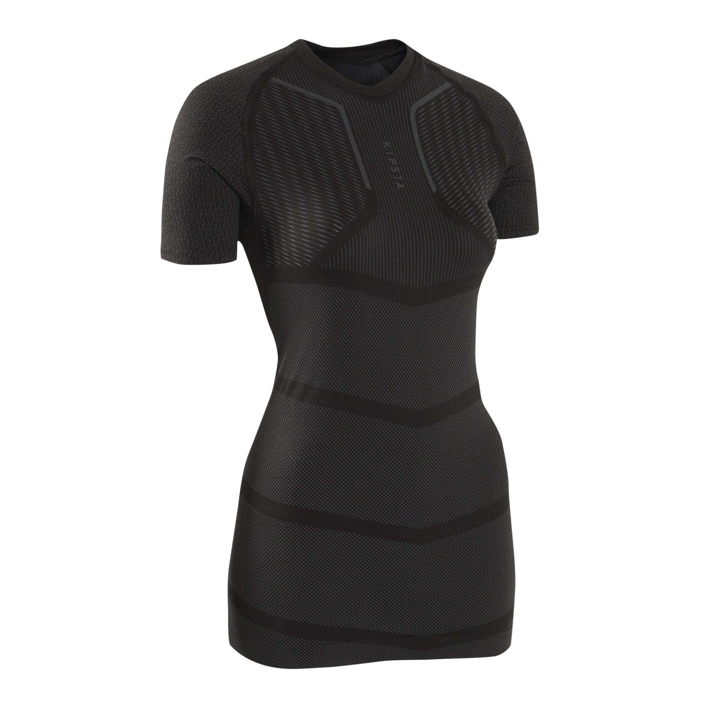 Playera interior térmica para adulto - Keepdry 500 - Manga corta - Negro -  Decathlon