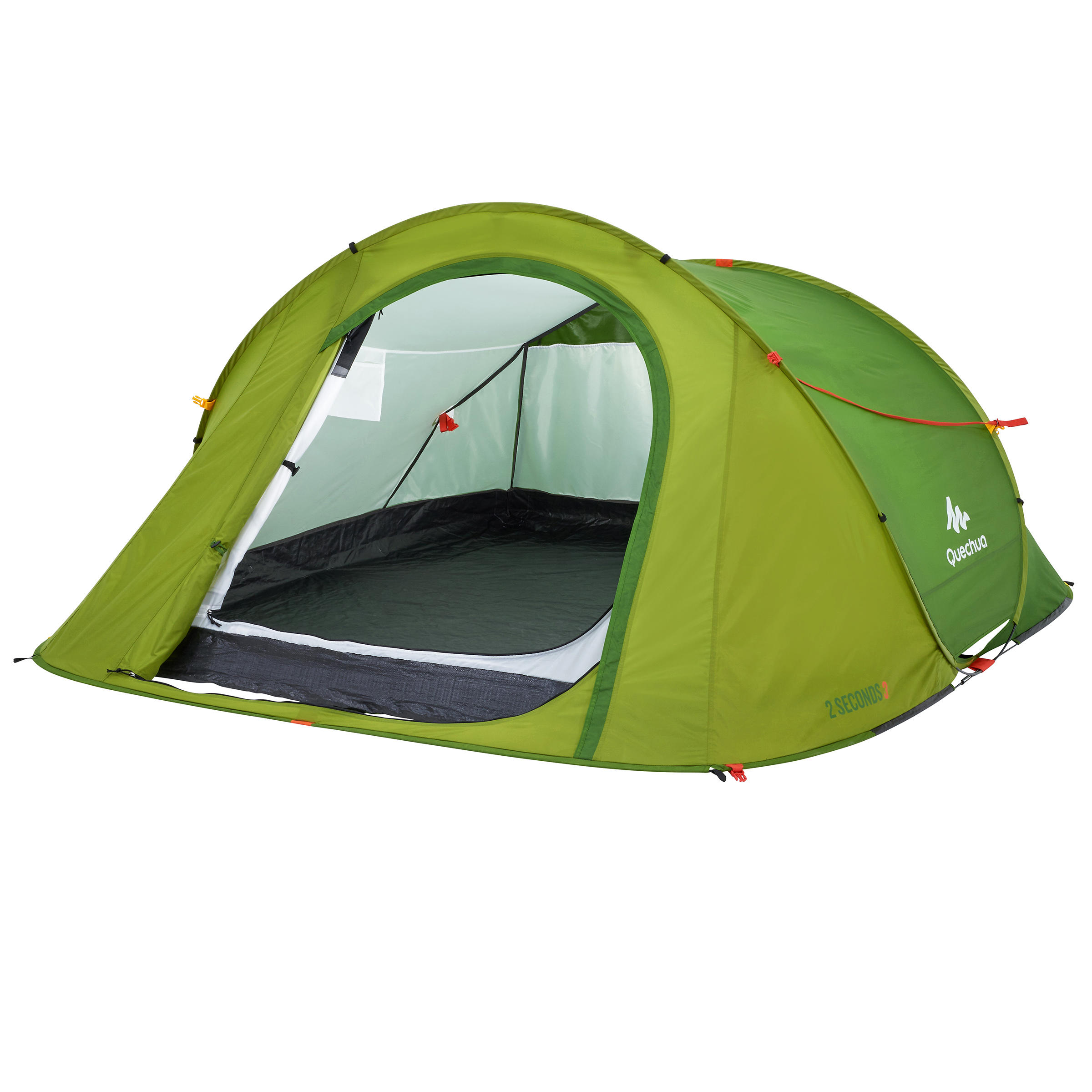 QUECHUA 2 Seconds Easy Camping Tent, Sleeps 3 - Green