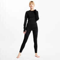 Adult breathable football base layer, black