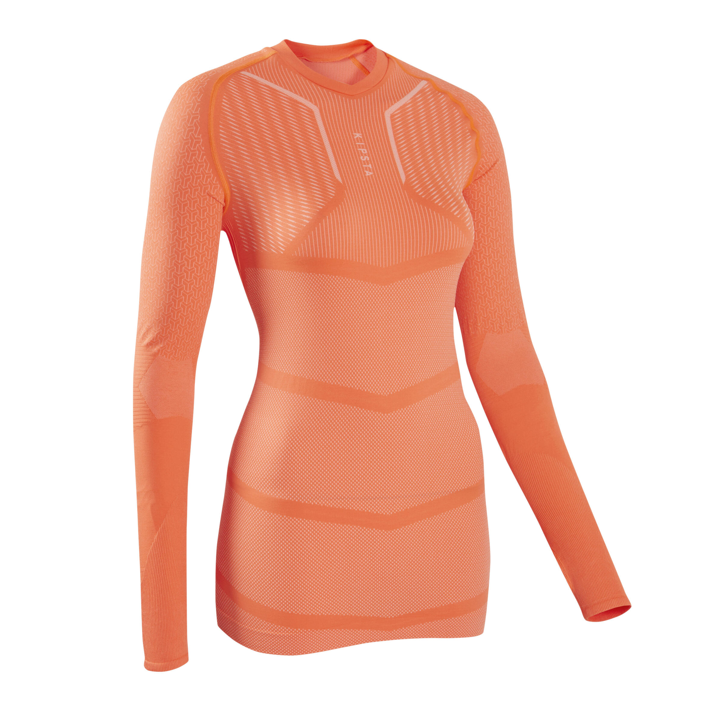 Adult breathable football base layer, orange 4/16