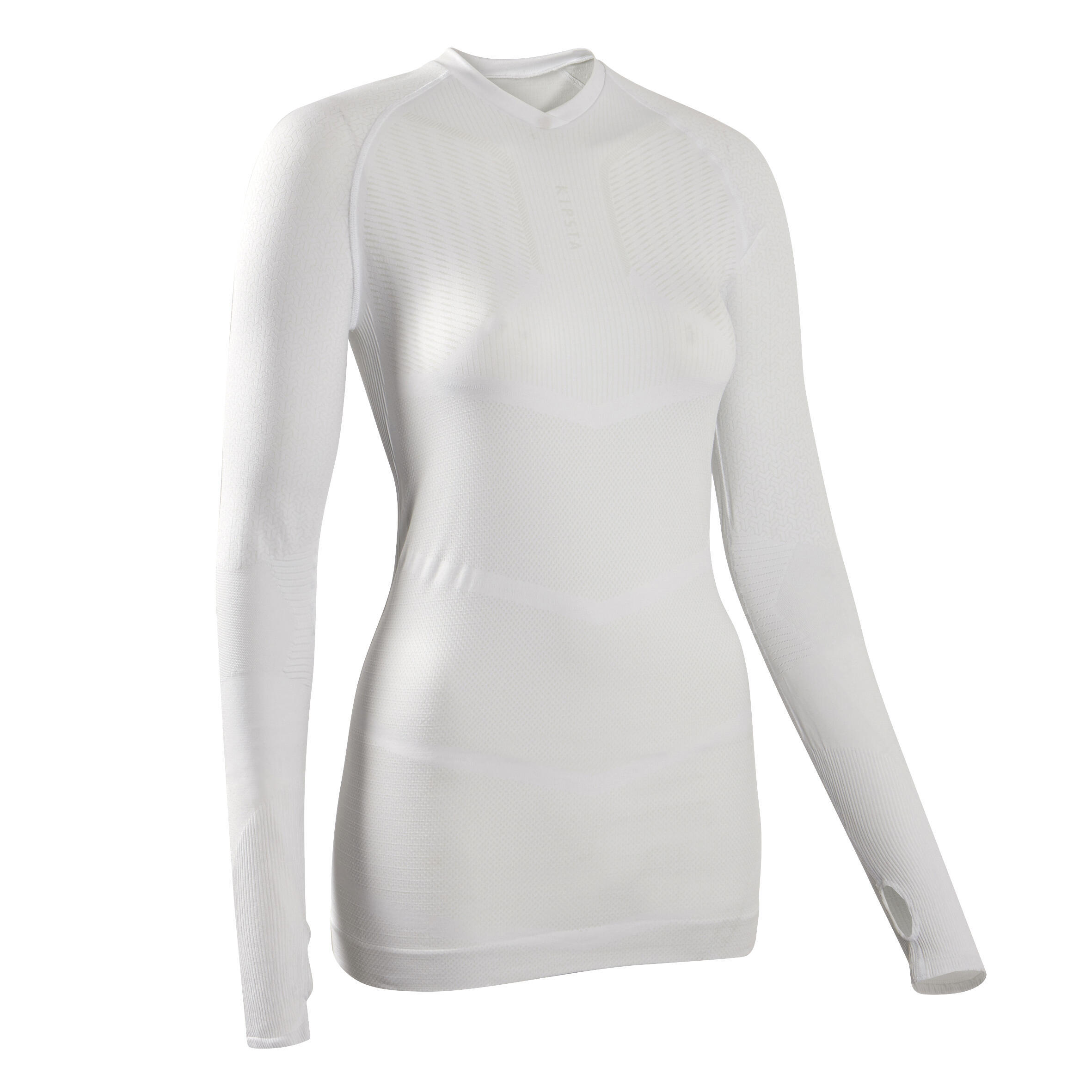Sous-vêtement Keepdry 500 adulte manches longues blanc 3/17