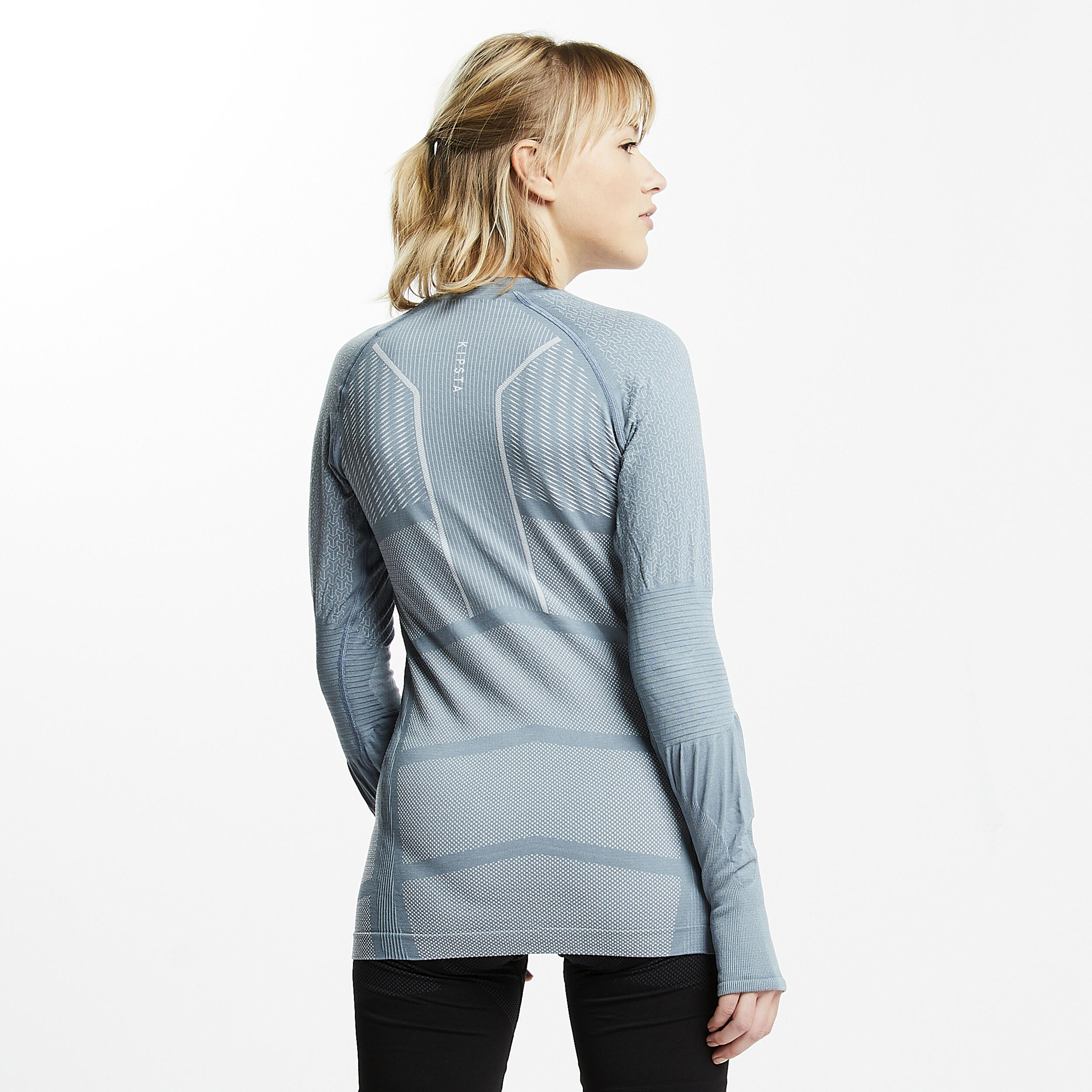 Adult breathable football base layer, light grey 6/16