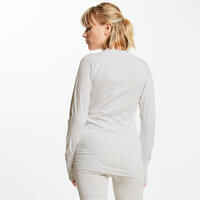 Adult breathable football base layer, white