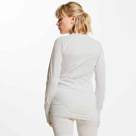 Adult breathable football base layer, white