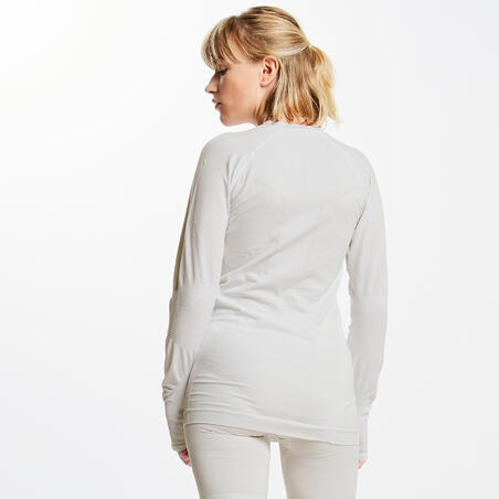 Sous-Vêtements Thermique Homme | Kipsta Sous-vêtement Keepdry 500 adulte  manches longues blanc Blanc Glacier — Dufur