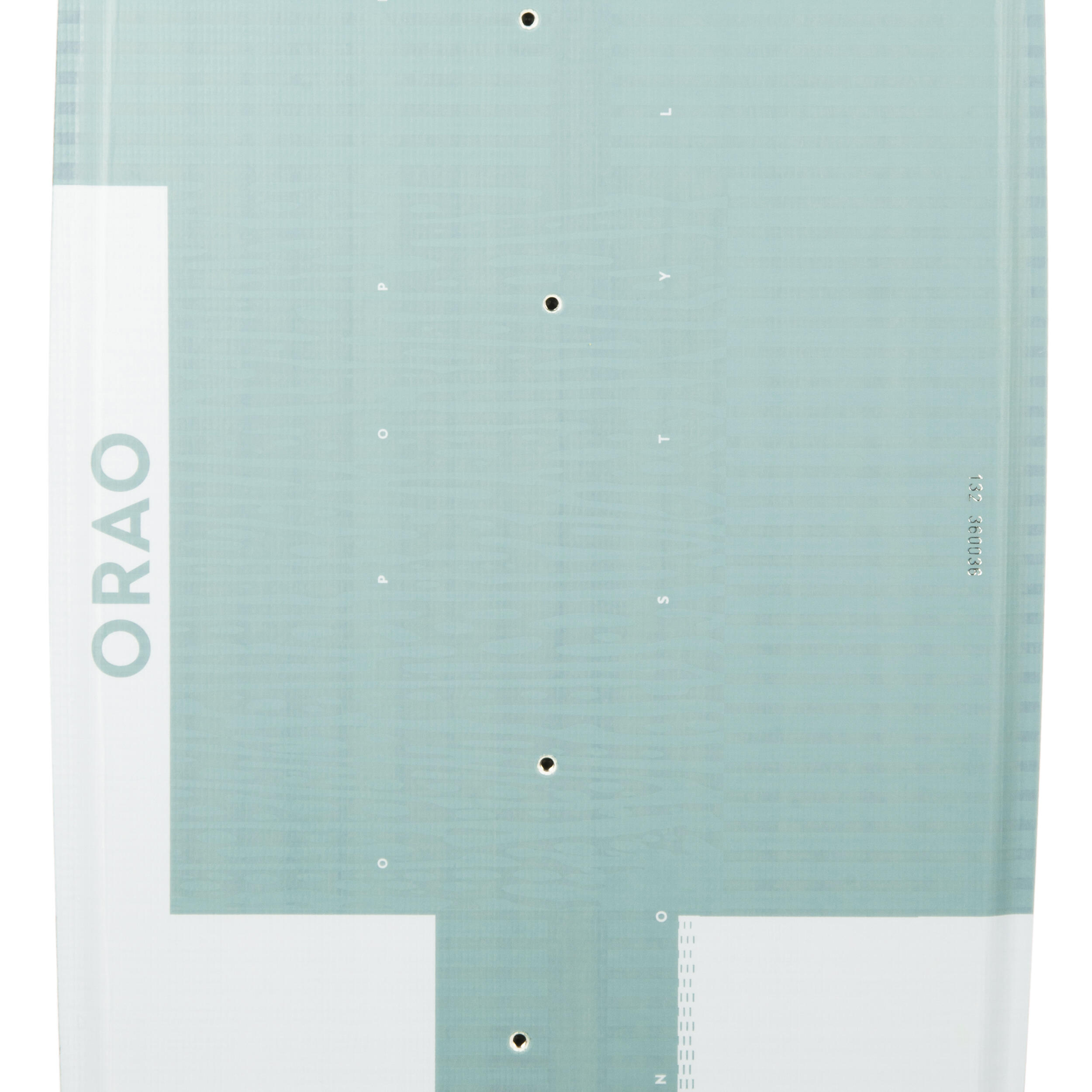 KITESURFING BOARD “TWIN-TIP 500" - CARBON - 132X39 CM (PADS AND STRAPS INCLUDED) 10/17
