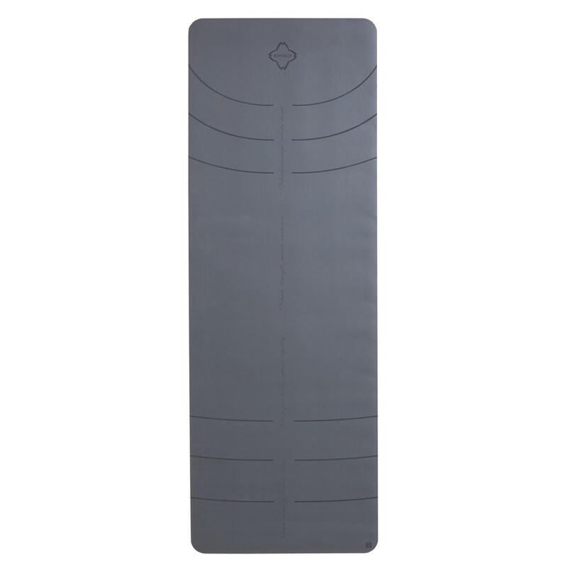 Tappetino yoga GRIP+ 5mm grigio 185x65 cm