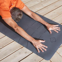 Tapis yoga dynamique Grip+ 5 mm gris
