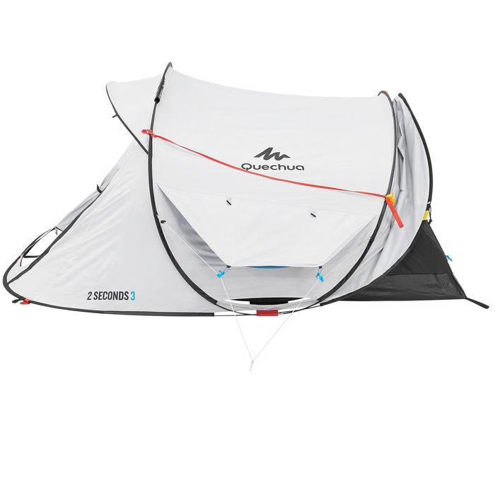 Quechua Pop up tent 2 Seconds 3 Fresh & Black I 3 personen wit