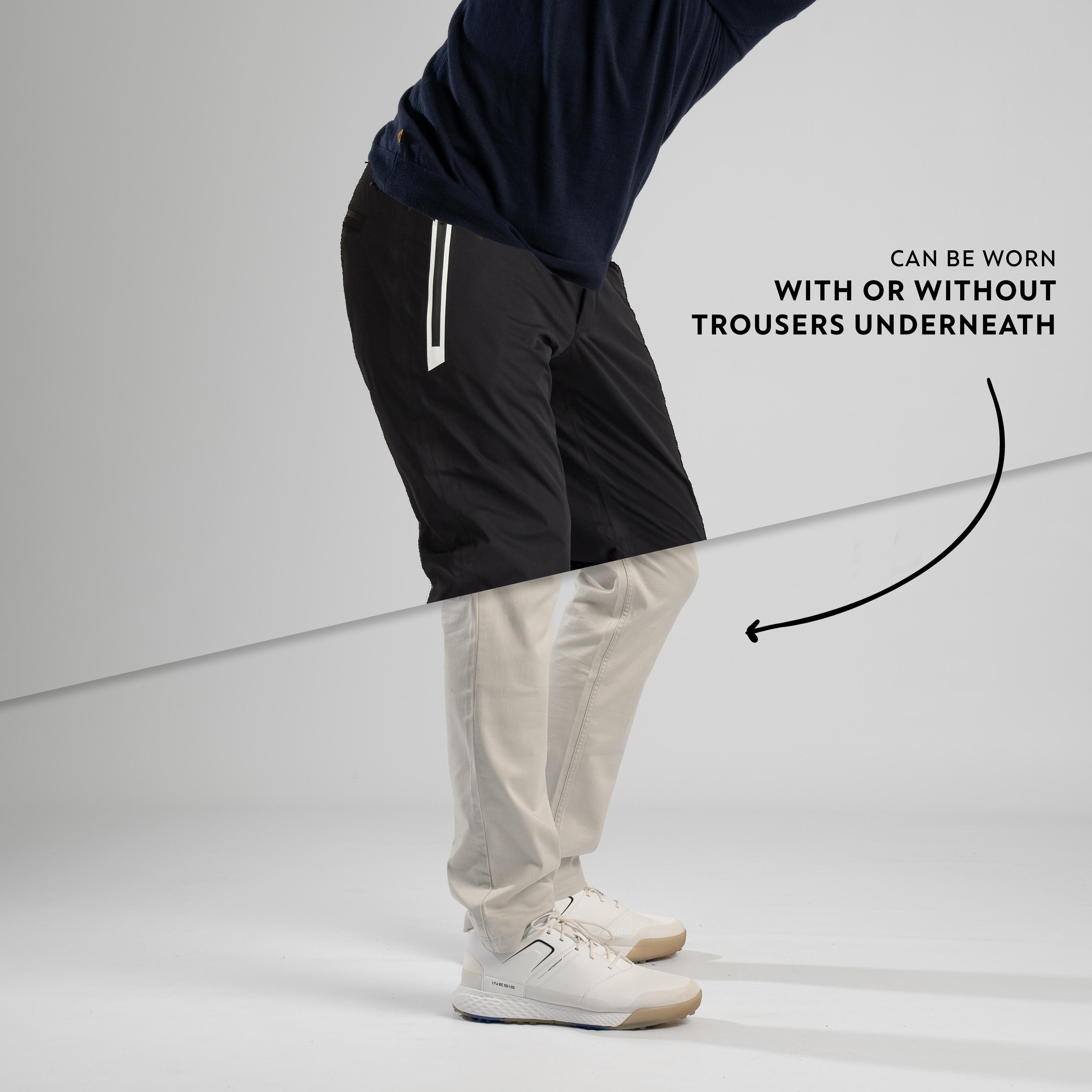 MEN'S RW500 RAINPROOF GOLF PANTS NAVY BLUE