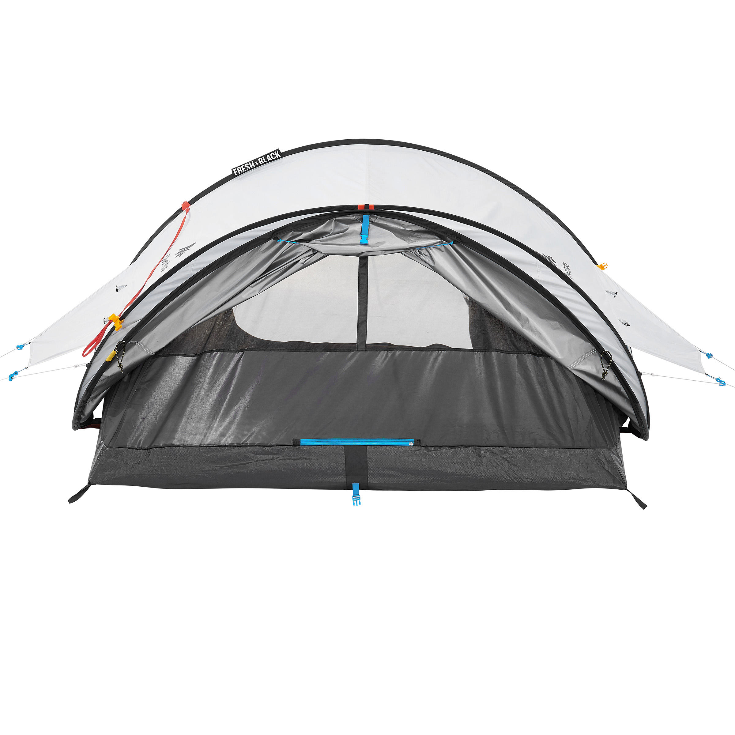 3-Person Camping Tent - 2 Seconds Fresh & Black White - QUECHUA