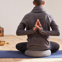 ZAFU / COJÍN DE YOGA Y MEDITACIÓN ECODISEÑADO GRIS JASPEADO Kimjaly | Decathlon