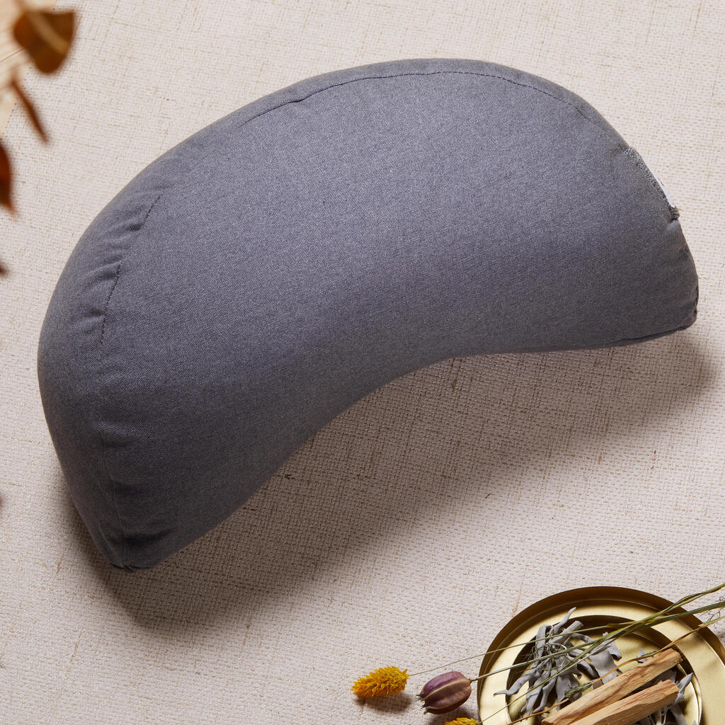 Eco-Designed Yoga & Meditation Zafu Cushion - Mottled Grey