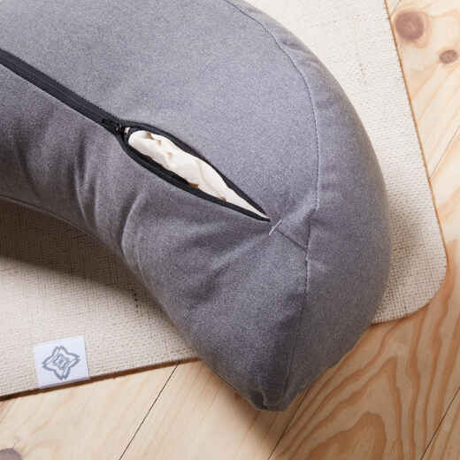 
      Eco-Designed Yoga & Meditation Zafu Cushion - Mottled Grey
  