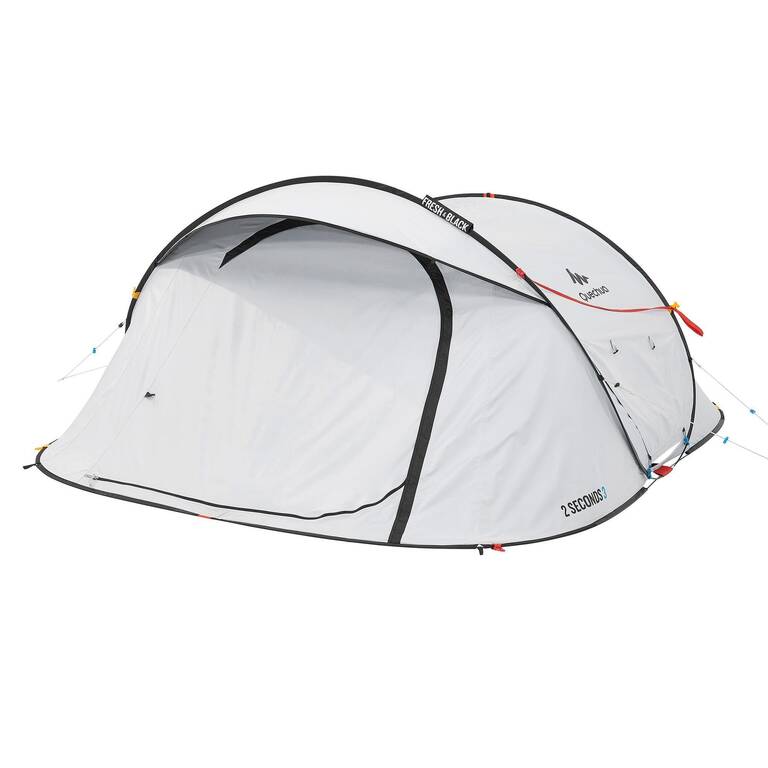 Camping Tent 2 Seconds 3 Fresh&Black | 3-person - White