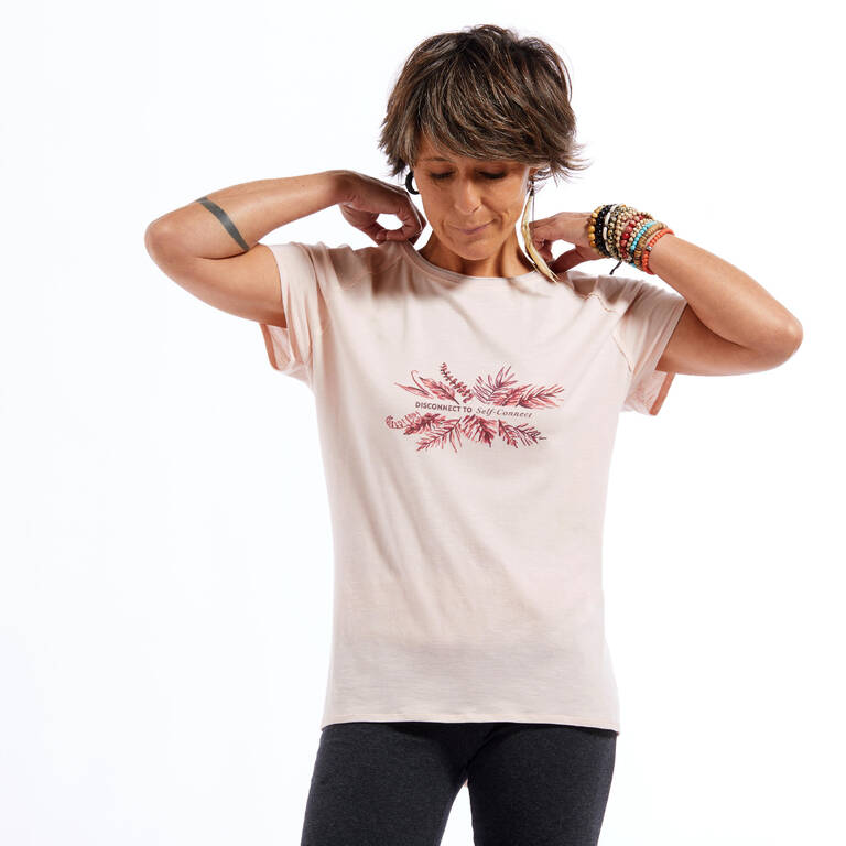 Women's Gentle Yoga T-Shirt - Pink