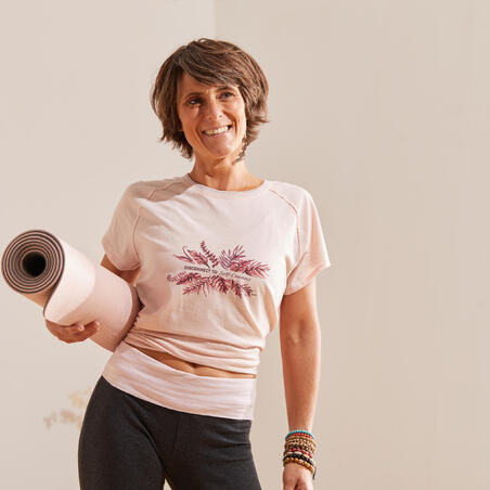 T-SHIRT YOGA DOUX FEMMEROSE