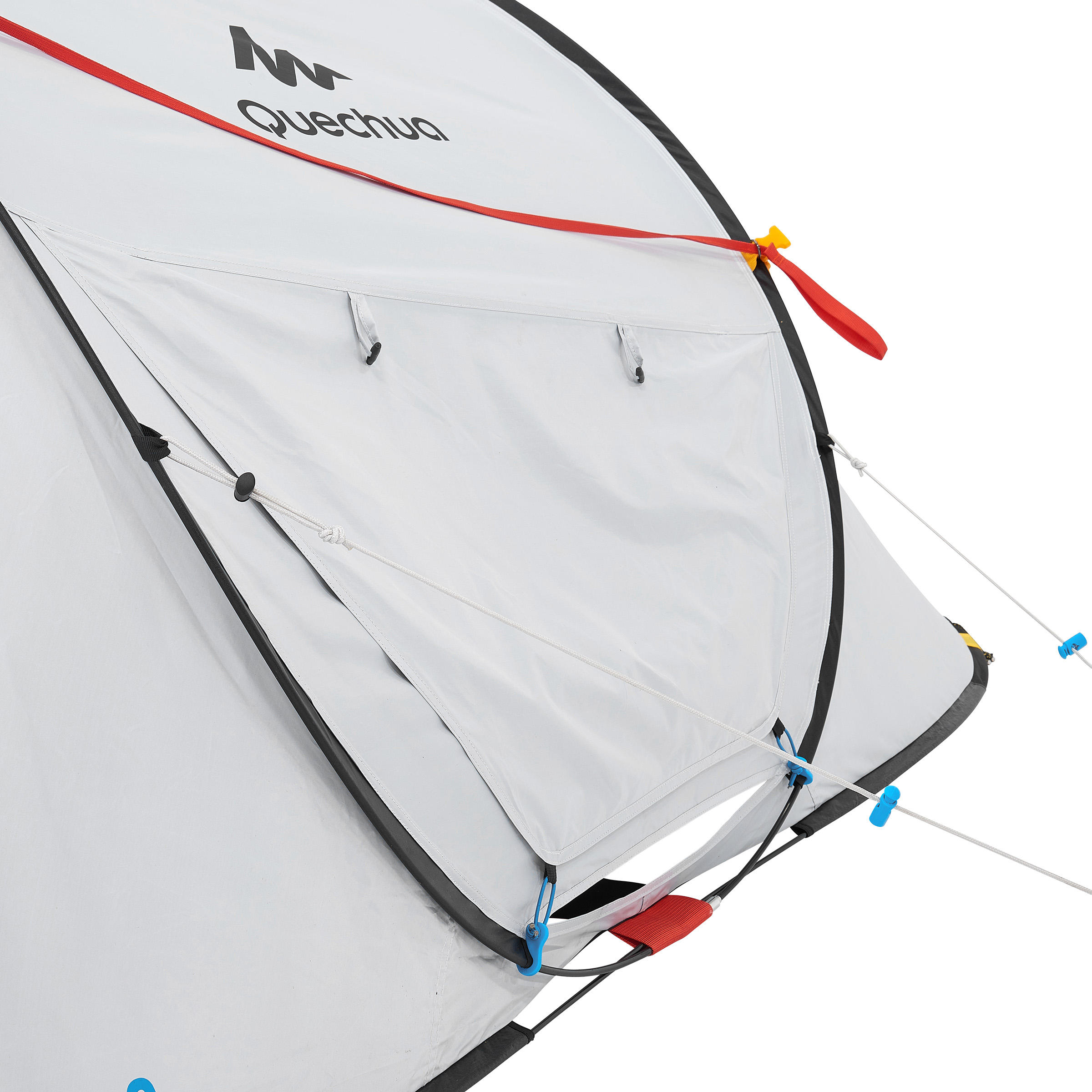 3-Person Camping Tent - 2 Seconds Fresh & Black White - QUECHUA