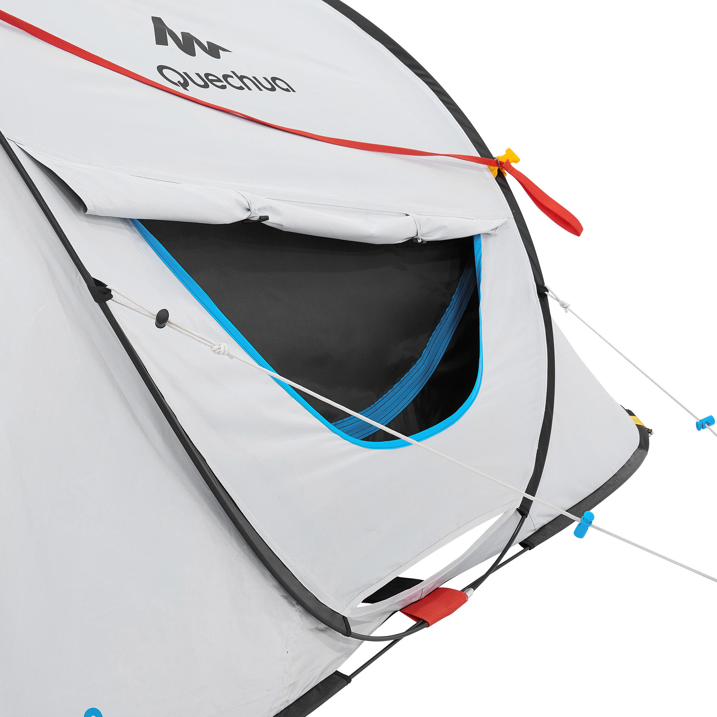 3-Person Camping Tent - 2 Seconds Fresh & Black White - QUECHUA