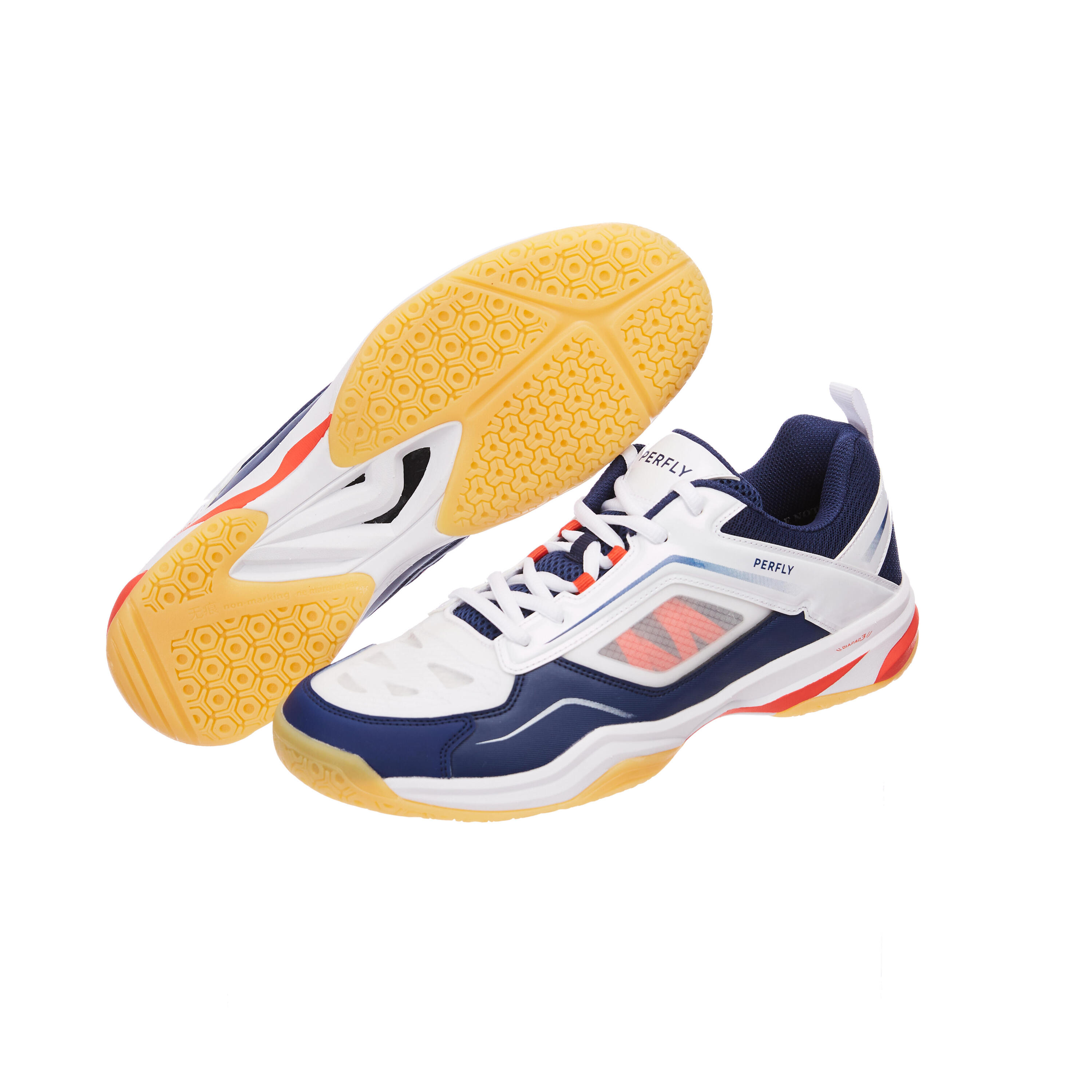 MEN BADMINTON SHOES BS 560 LITE NAVY WHITE 10/18