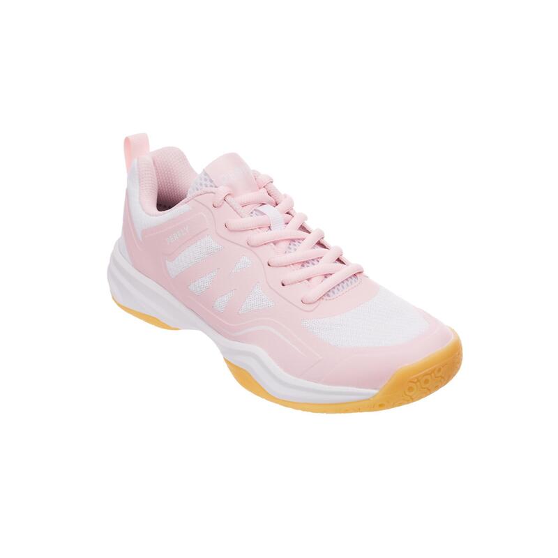 Badmintonschoenen voor kinderen BS500 wit/roze