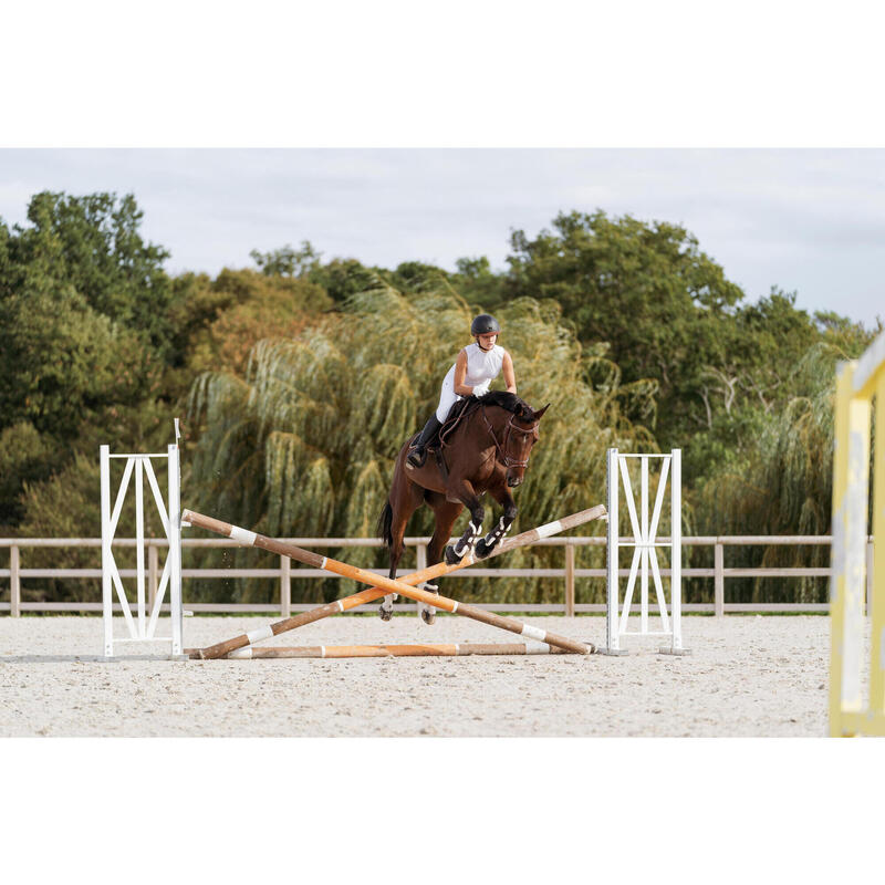 Débardeur de concours équitation léger Femme - 500 blanc