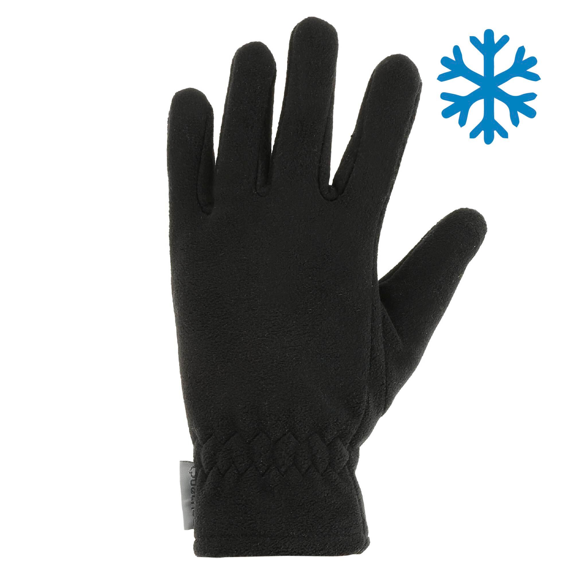 KIDS’ FLEECE HIKING GLOVES SH100 X-WARM 6-14 YEARS
