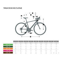 Teget-narandžasti drumski bicikl s ravnom šipkom RC120 DISC