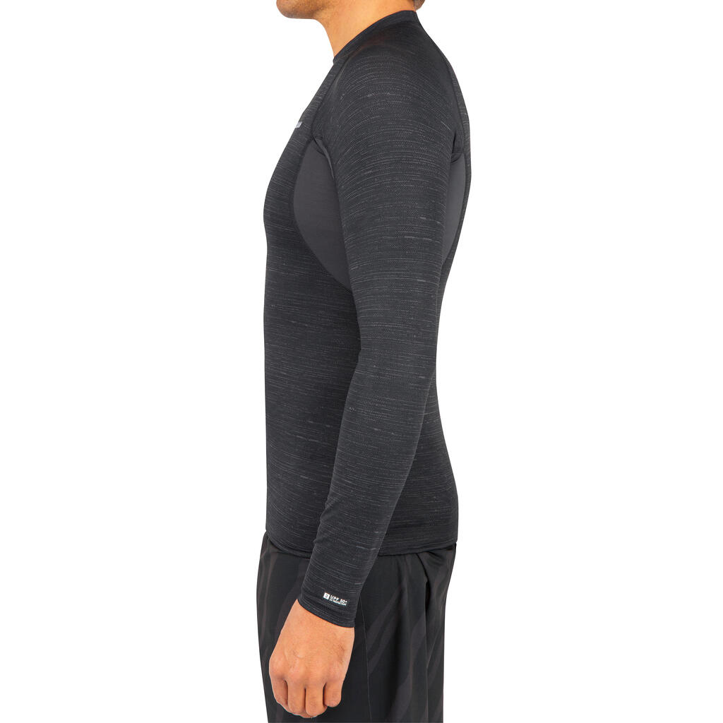 Playera anti-UV de manga larga negra para hombre 900