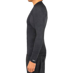 Men's Surfing Long Sleeve UV Protection Top T-Shirt 900 - Black