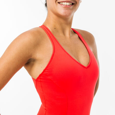 Crveni ženski jednodelni kupaći kostim PEARL