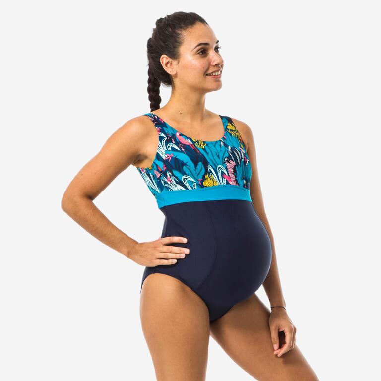 Women Tank Backless Maternity Swimsuit Letters Printed One Piece Swinwear  Pregnant Swimsuit Premama Pregnancy Plus Size XL